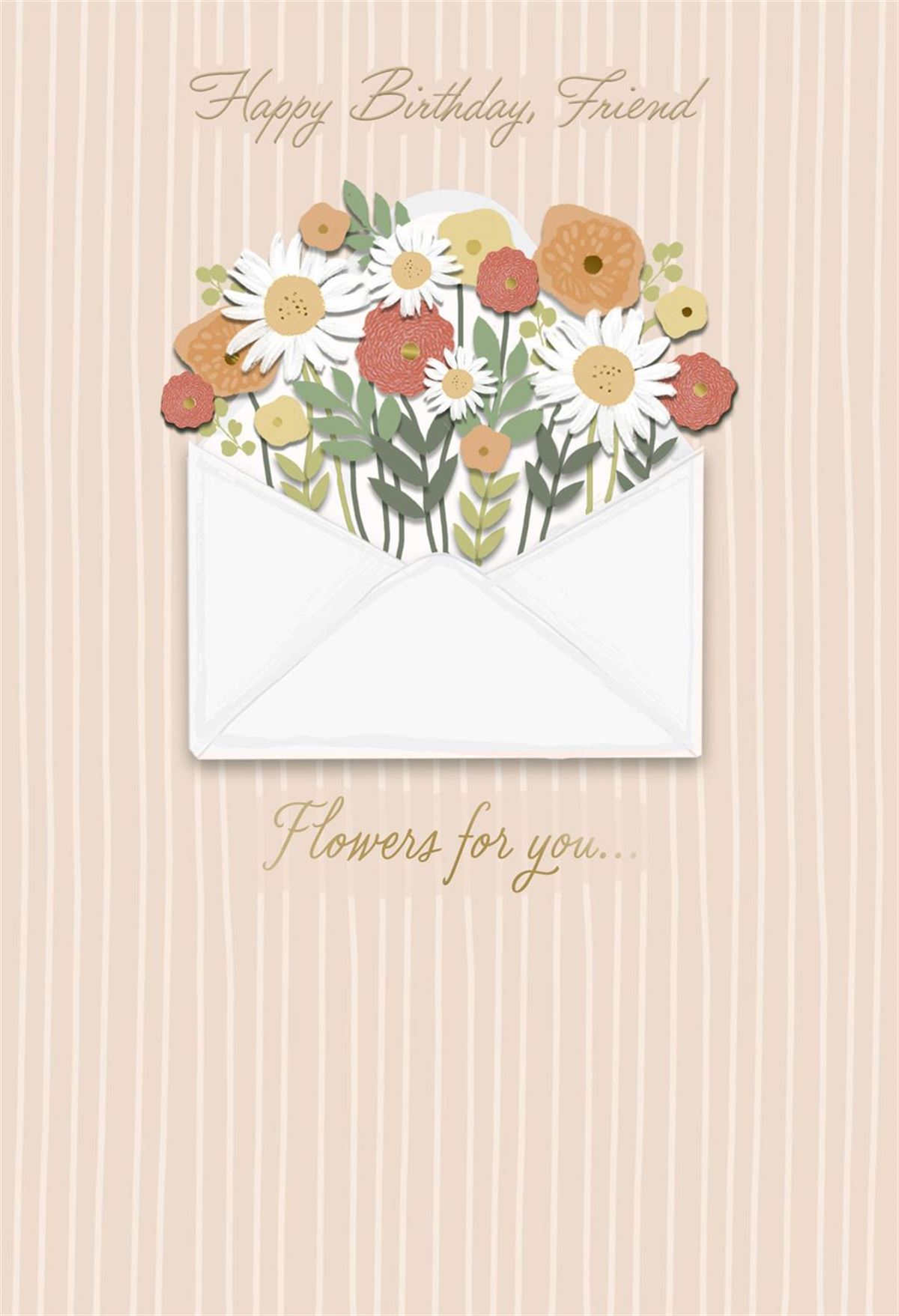 FRIEND OPEN FLORAL WREATH