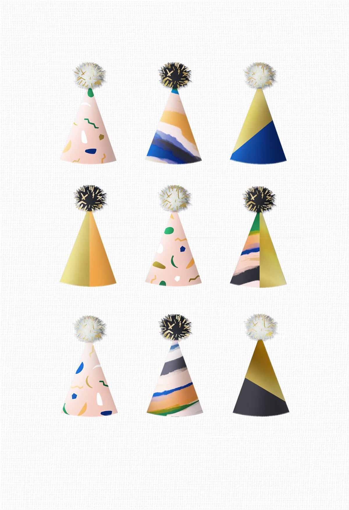 MALE OPEN PARTY HATS