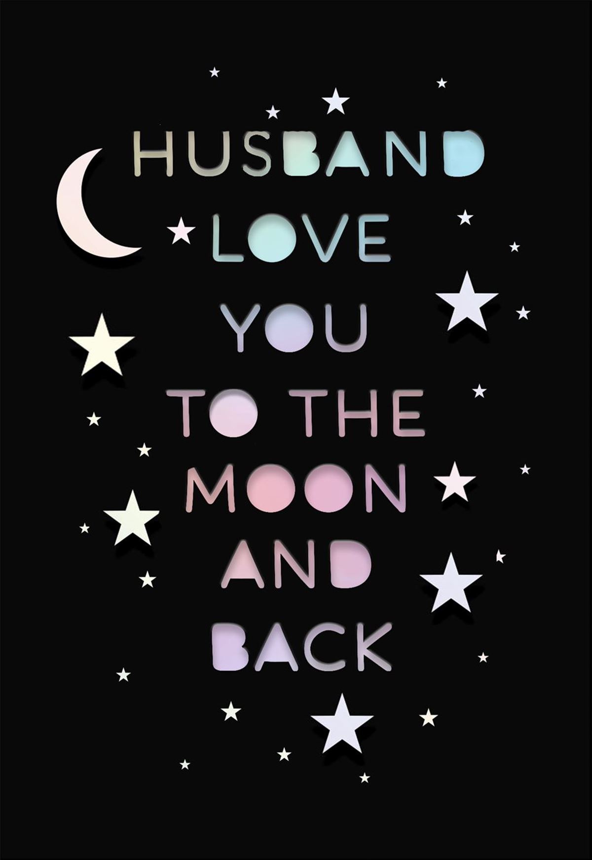 HUSBAND OPEN MOON AND STARS