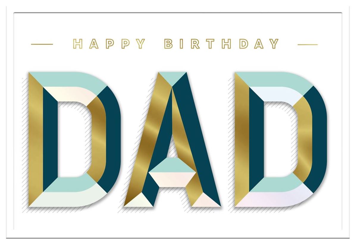DAD OPEN EMBOSSED LETTERING